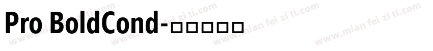 Pro BoldCond字体转换